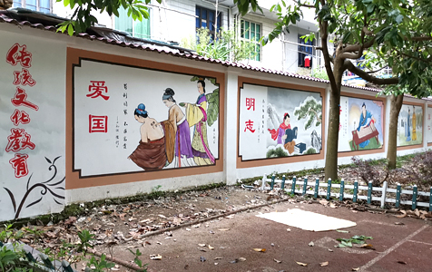泰順筱村二小校園墻繪：墨客墻繪，為校園添彩，育夢(mèng)啟航